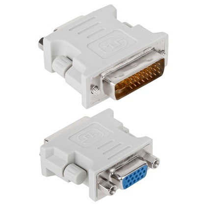 Adaptor DVI-I 24+5P Tata - VGA HD15 Mama